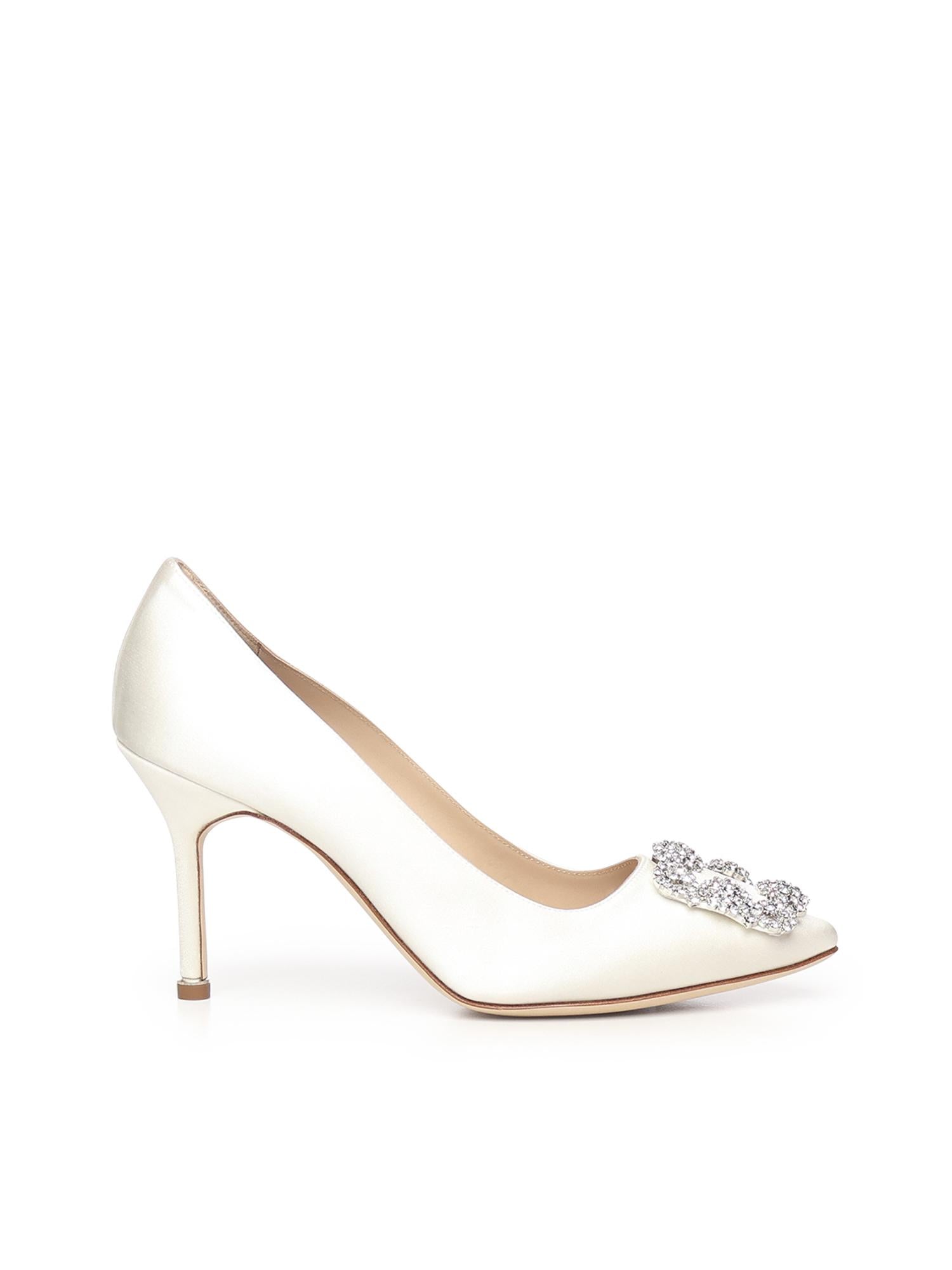 Décolleté Hangisi in raso 9XX0317 1309 MANOLO BLAHNIK 