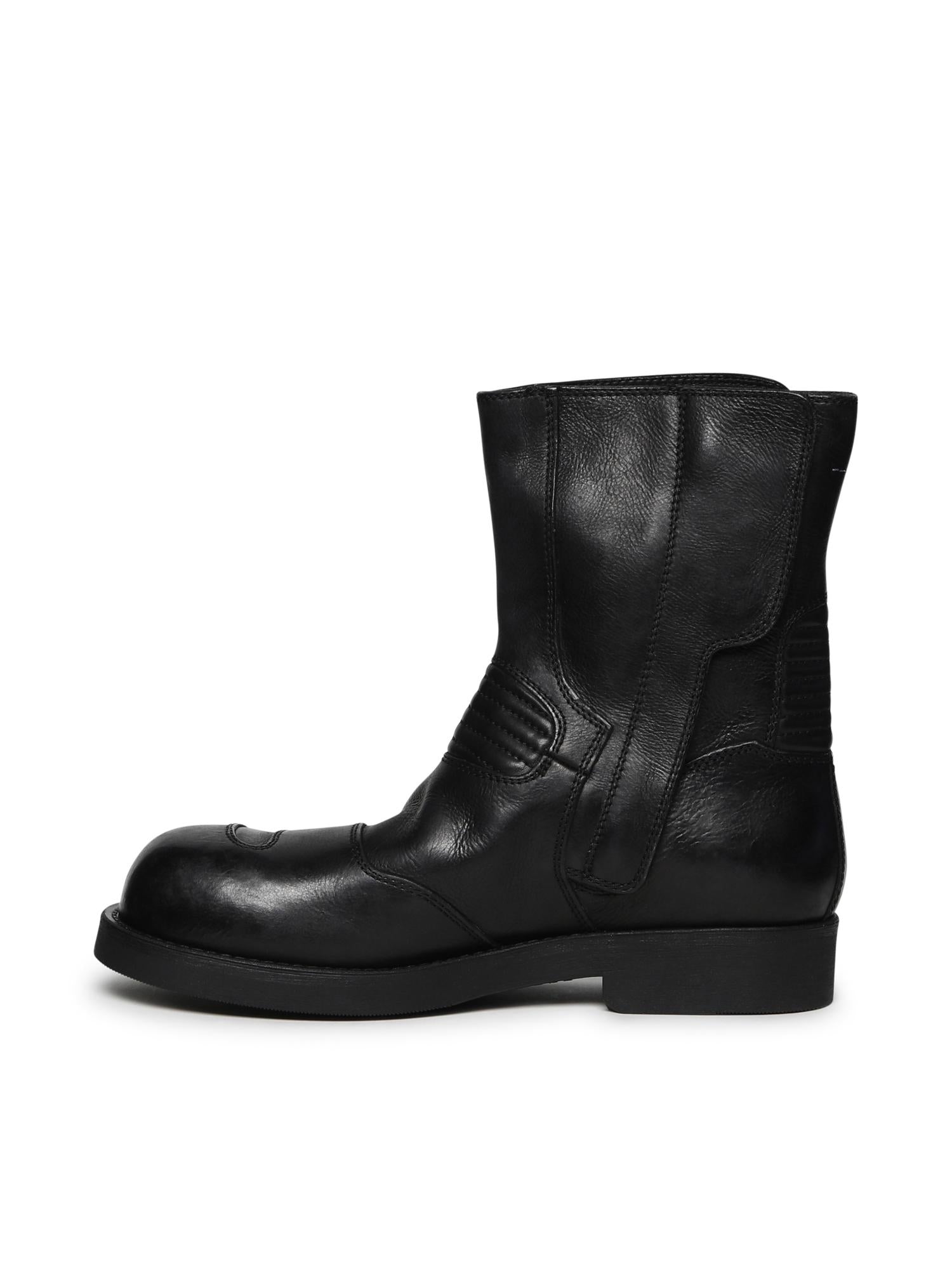 Stivaletti biker in pelle SH3WU0015 P7431T8013 MM6 Maison Margiela 