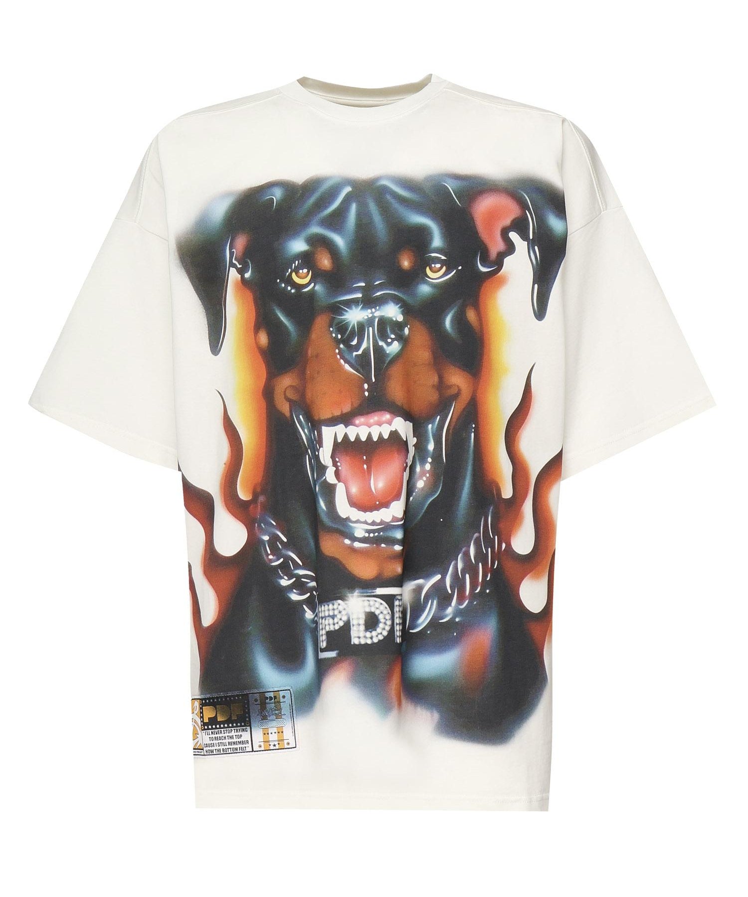 T-shirt con stampa DFM54029TJ110 NO WASH WH/DG PDF CHANNEL 