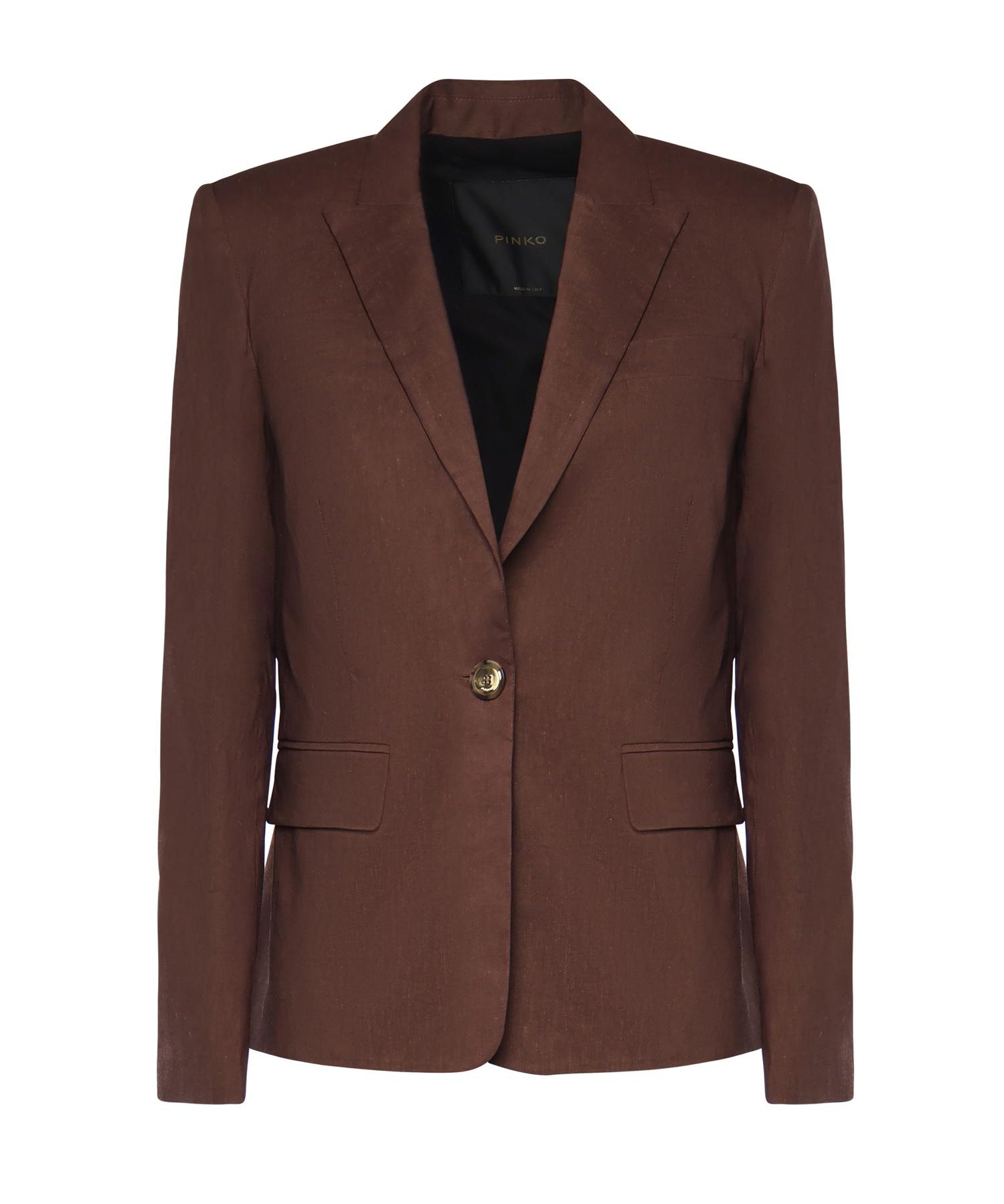 Giacca in misto lino 106597 A34IL78 PINKO 