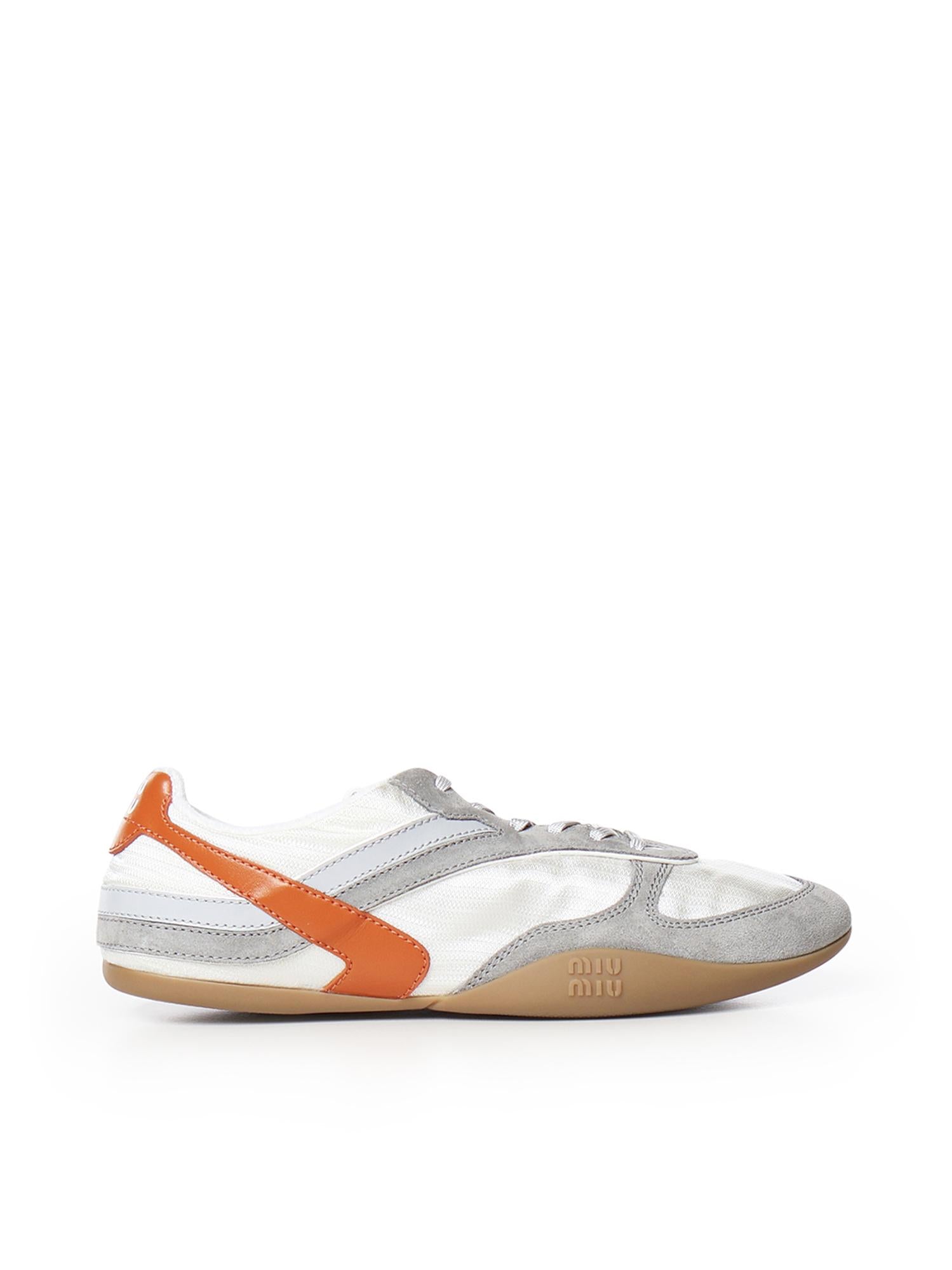 Sneakers Gymnasium in tessuto tecnico e pelle 5E428E 71LF0MIW MIU MIU 