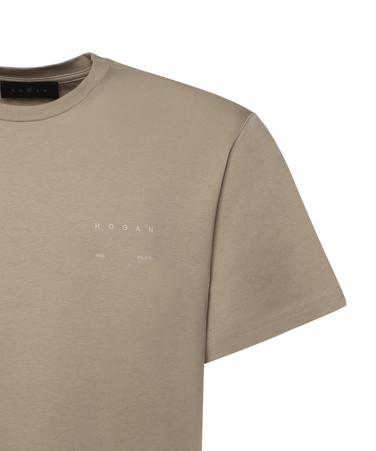 T-shirt in cotone con logo KQMB3522360ZFV C004 HOGAN 