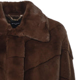 Giacca cropped in pelliccia sintetica 5BGL11 7375AF1AQ MARCIANO BY GUESS 