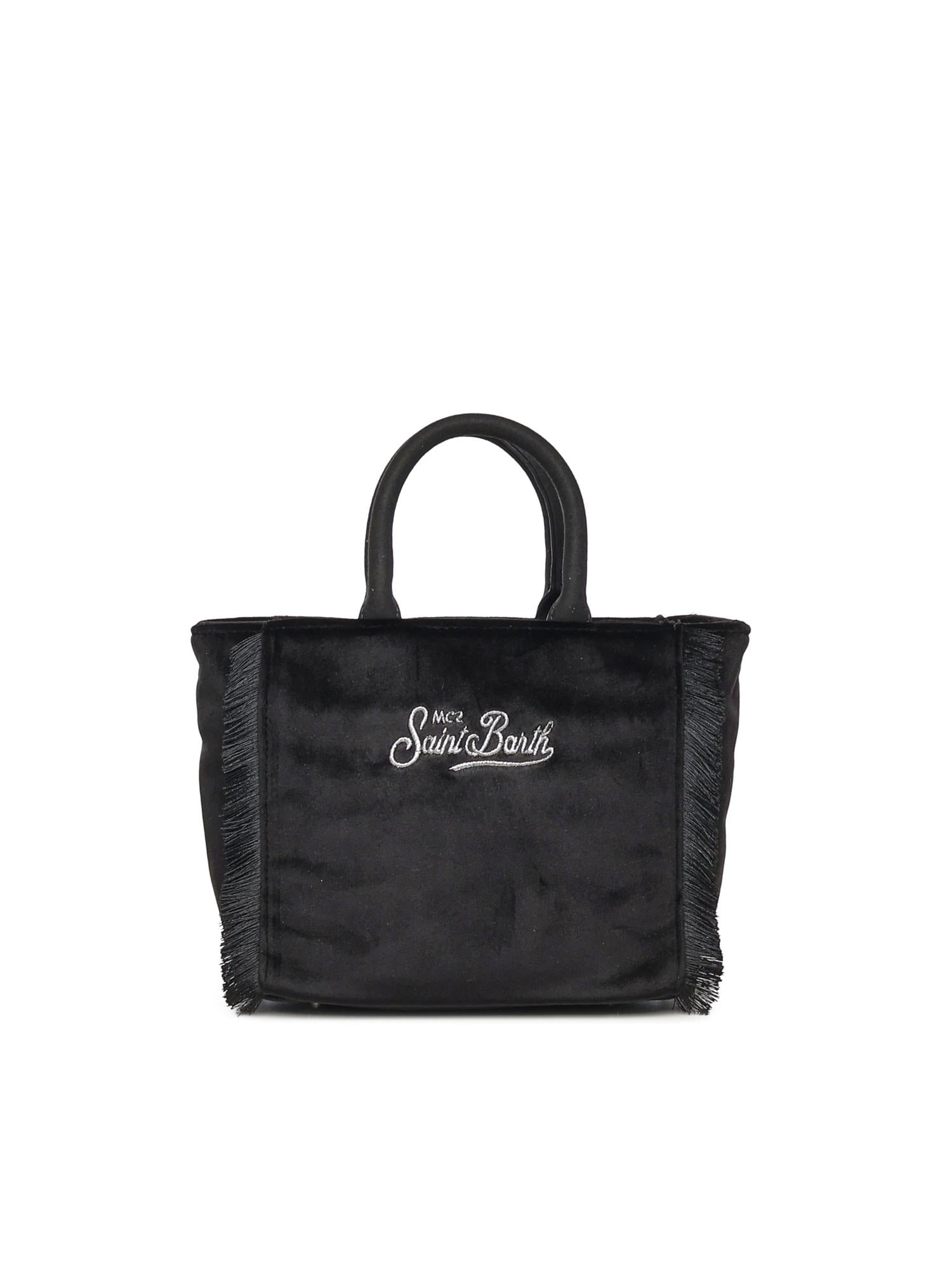 Mini bag Vanity velvet con logo VAMI027 00207I MC2 SAINT BARTH 