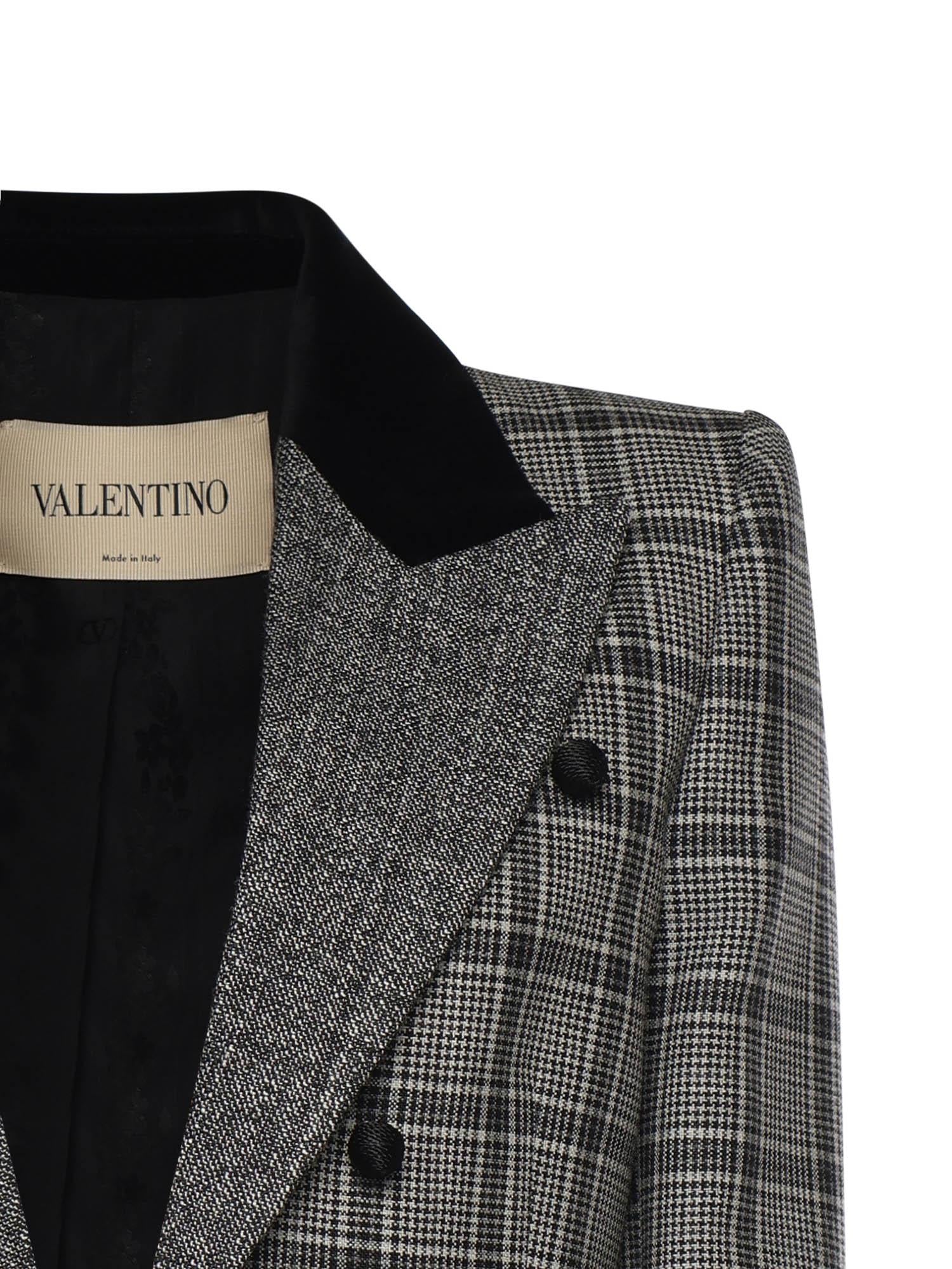 Giacca in lana motivo check 8B3CE585 9W7C1W VALENTINO GARAVANI 