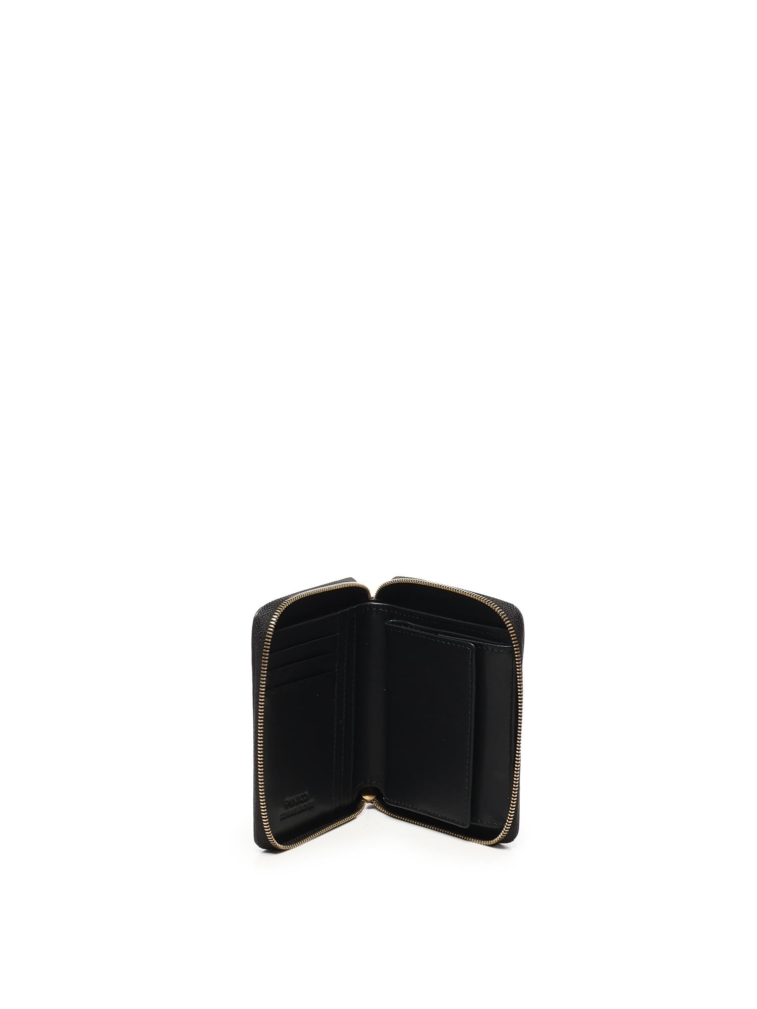 Portafoglio quadrato zip-around 100249 A0F1Z99Q PINKO 