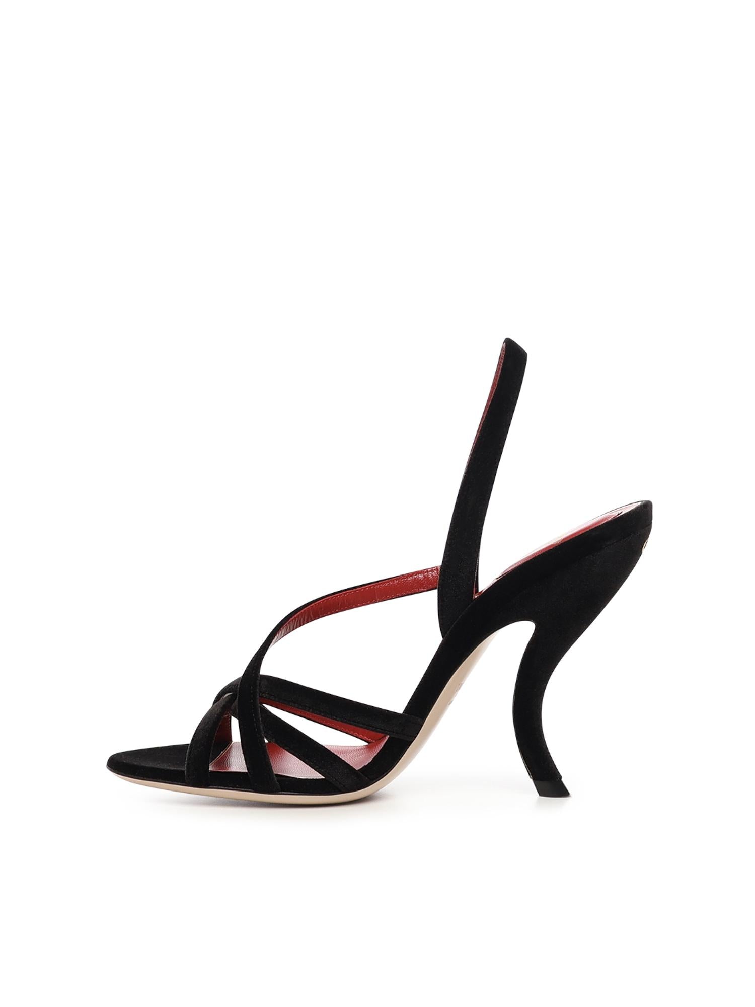 Sandalo Fetishique in velluto 7W0S0NC6 WPJ0NO VALENTINO GARAVANI 