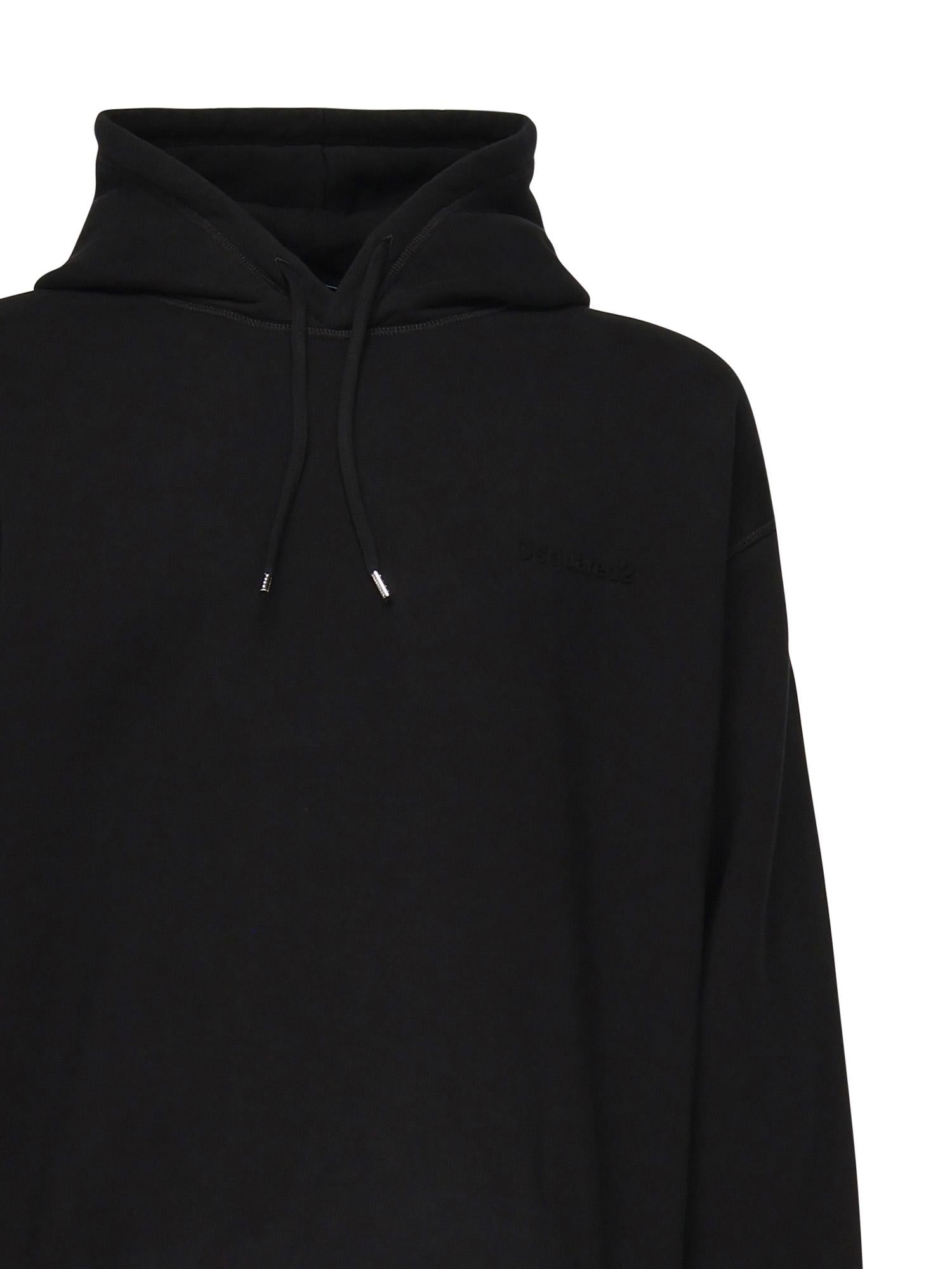 Felpa con cappuccio in cotone S74GU0891 S25516900 DSQUARED2 