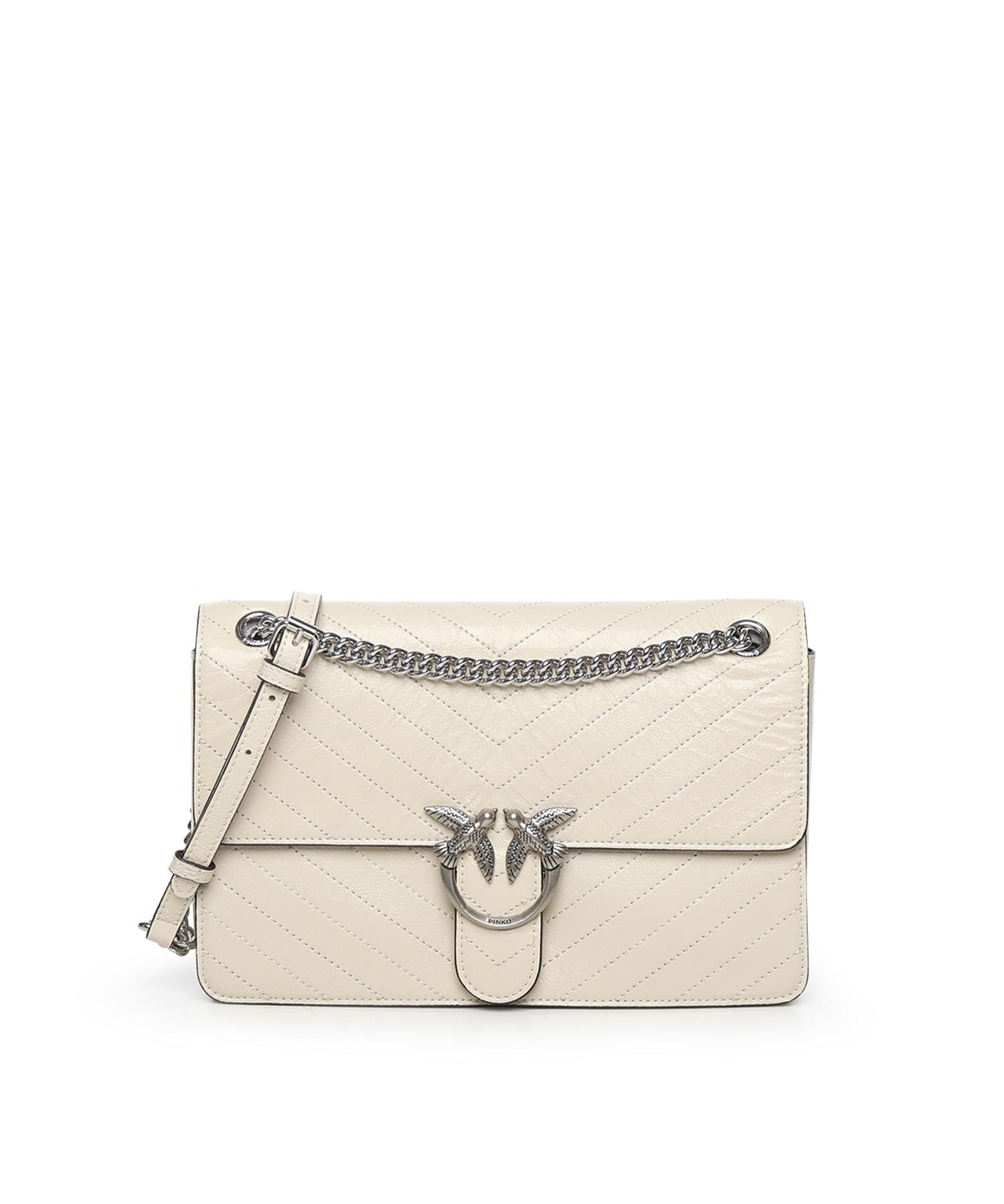 Borsa Love Bag One in pelle chevron 106174 A2JCZ14E PINKO 