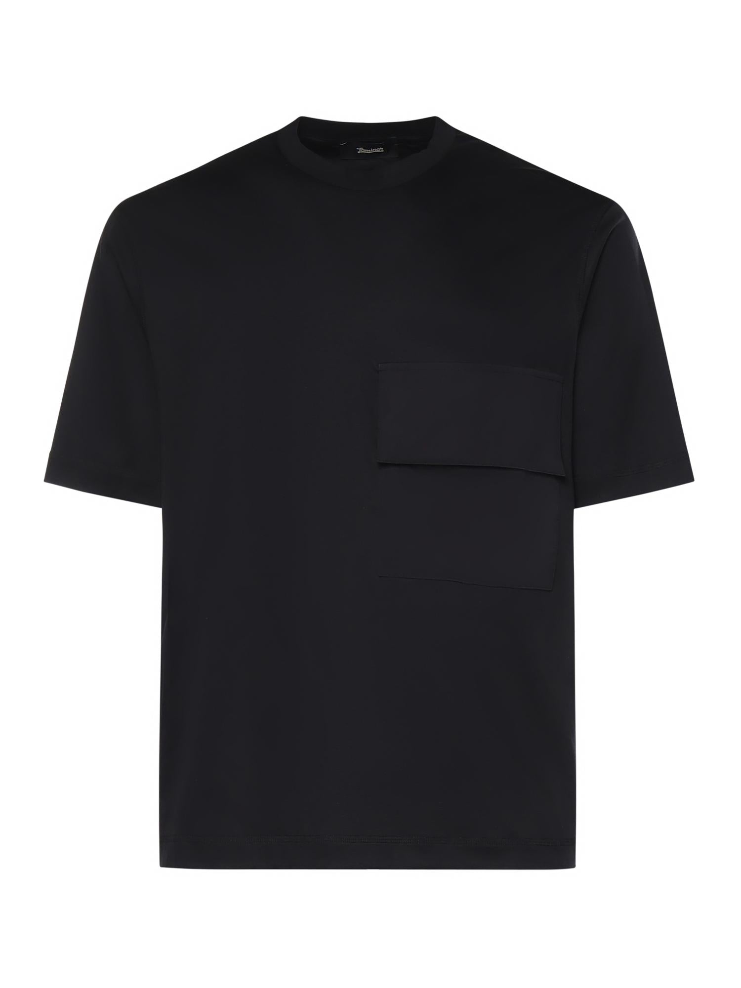 T-shirt in cotone con taschino JG00072UL 521329300 LAMINAR 