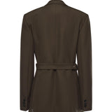 Giacca drappeggiata in lana S359Y03XAE 4160 LOEWE 
