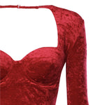 Abito maxi drappeggiato in jersey di velluto 850642 TCV146105 BALENCIAGA 