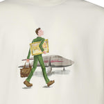 T-shirt L'Homme au tableau in cotone JTS290CO002 OW Drôle de Monsieur 