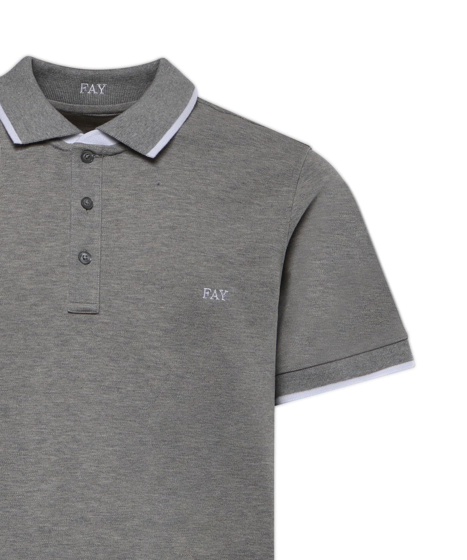 Polo in piquet stretch NPMB252140STDW B201 FAY 