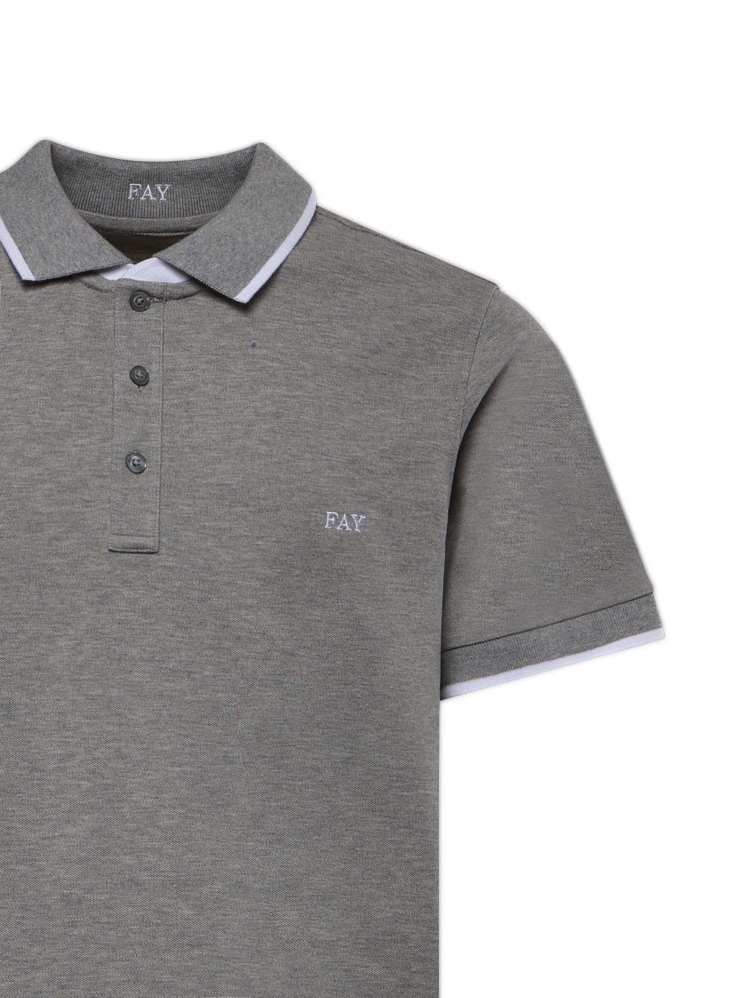 Polo in piquet stretch NPMB252140STDW B201 FAY 