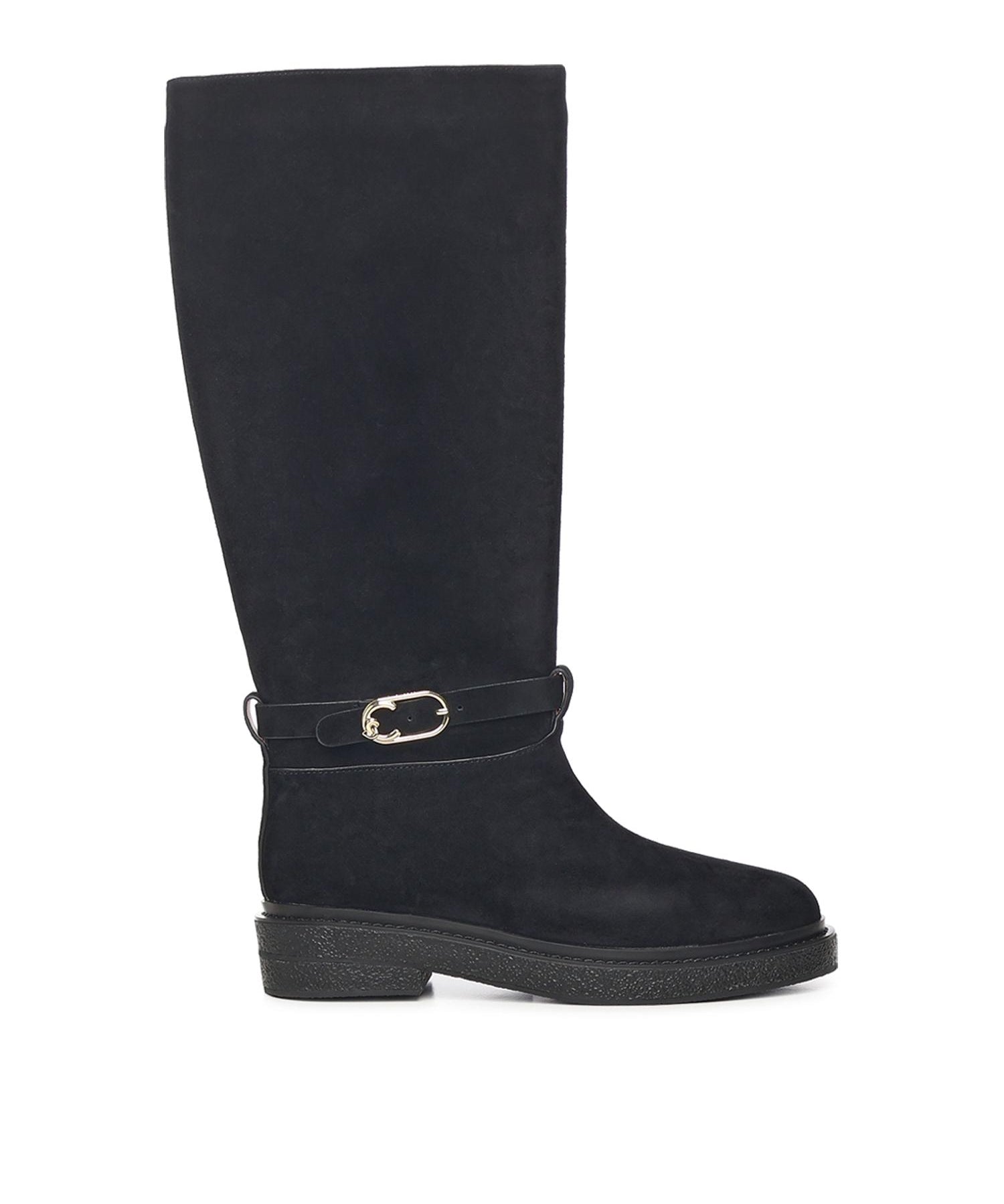 Stivali C-Saddle in suede E4T7B150101 001 COCCINELLE 
