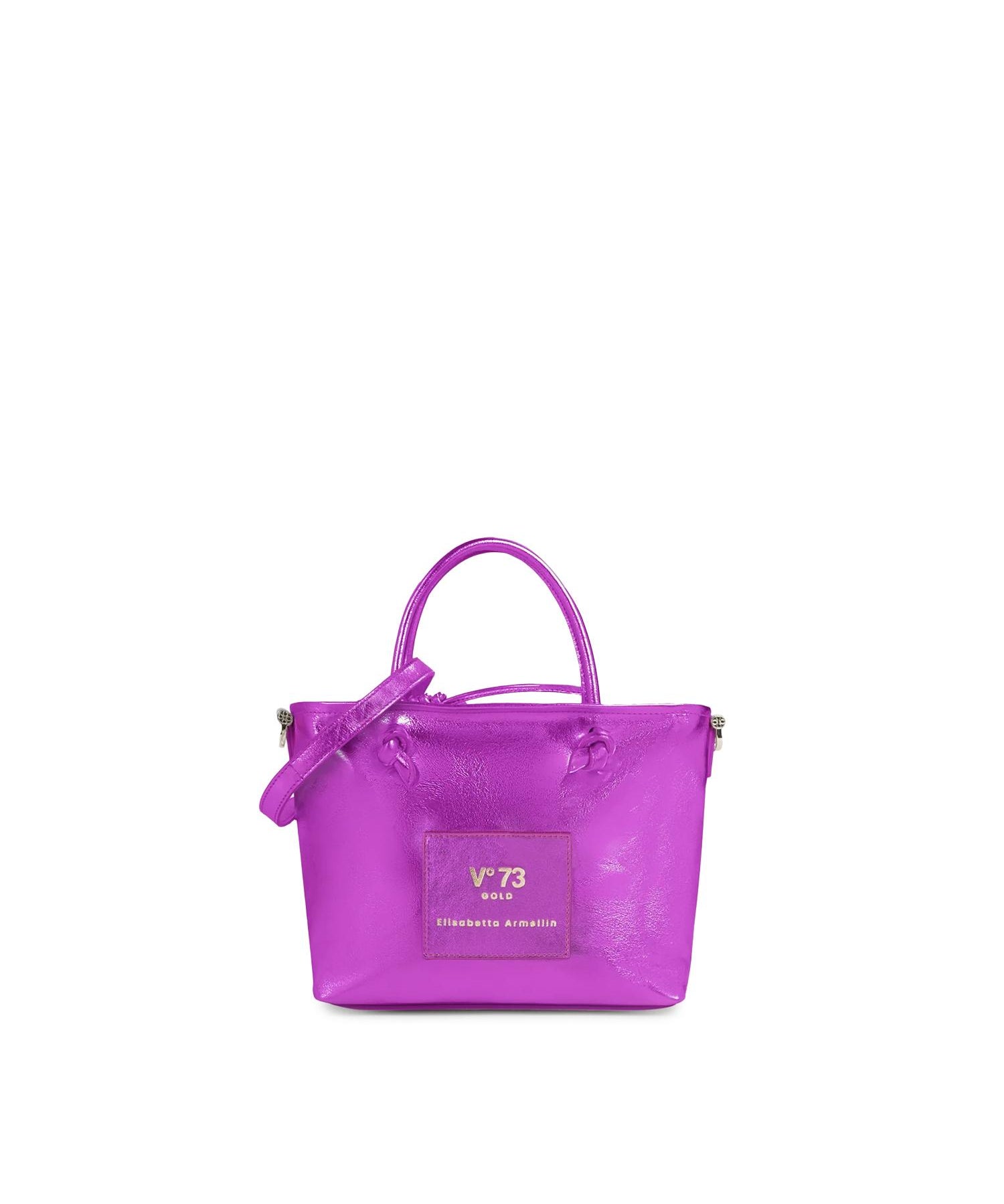 Mini bag in pelle con logo 73BP9VT02 LOLLI POPPOP PINK V° 73 