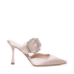 Mules Alena in satin con gioiello ALENA 910 RASOCIPRIA GIULIANO GALIANO 