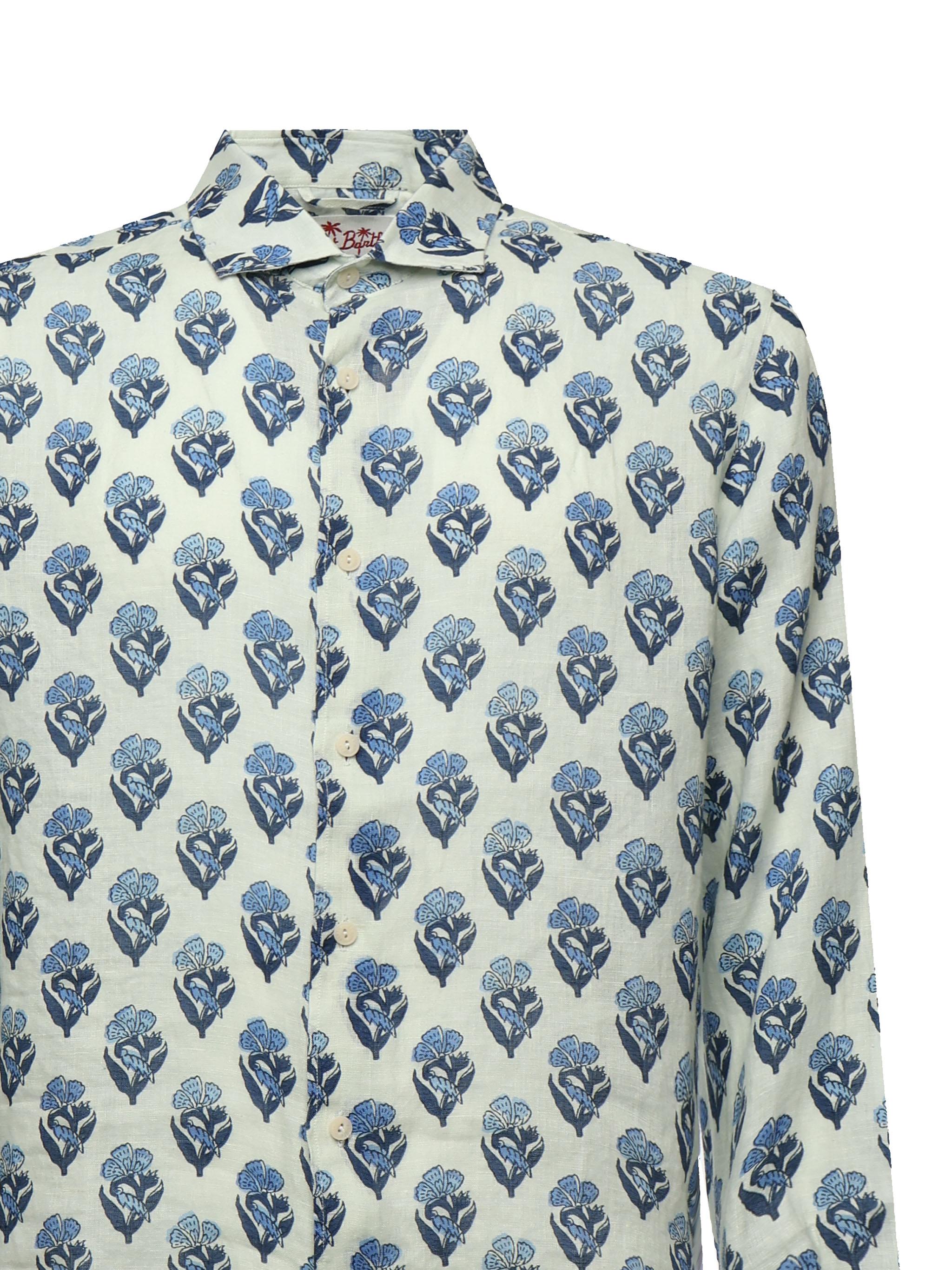 Camicia Pamplona con stampa PAMP001 01911H MC2 SAINT BARTH 