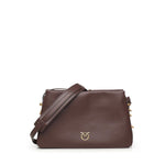 Borsa a tracolla Mini One, Two, Three Bag in pelle<BR/> 105883 A0QOLA7Q PINKO 