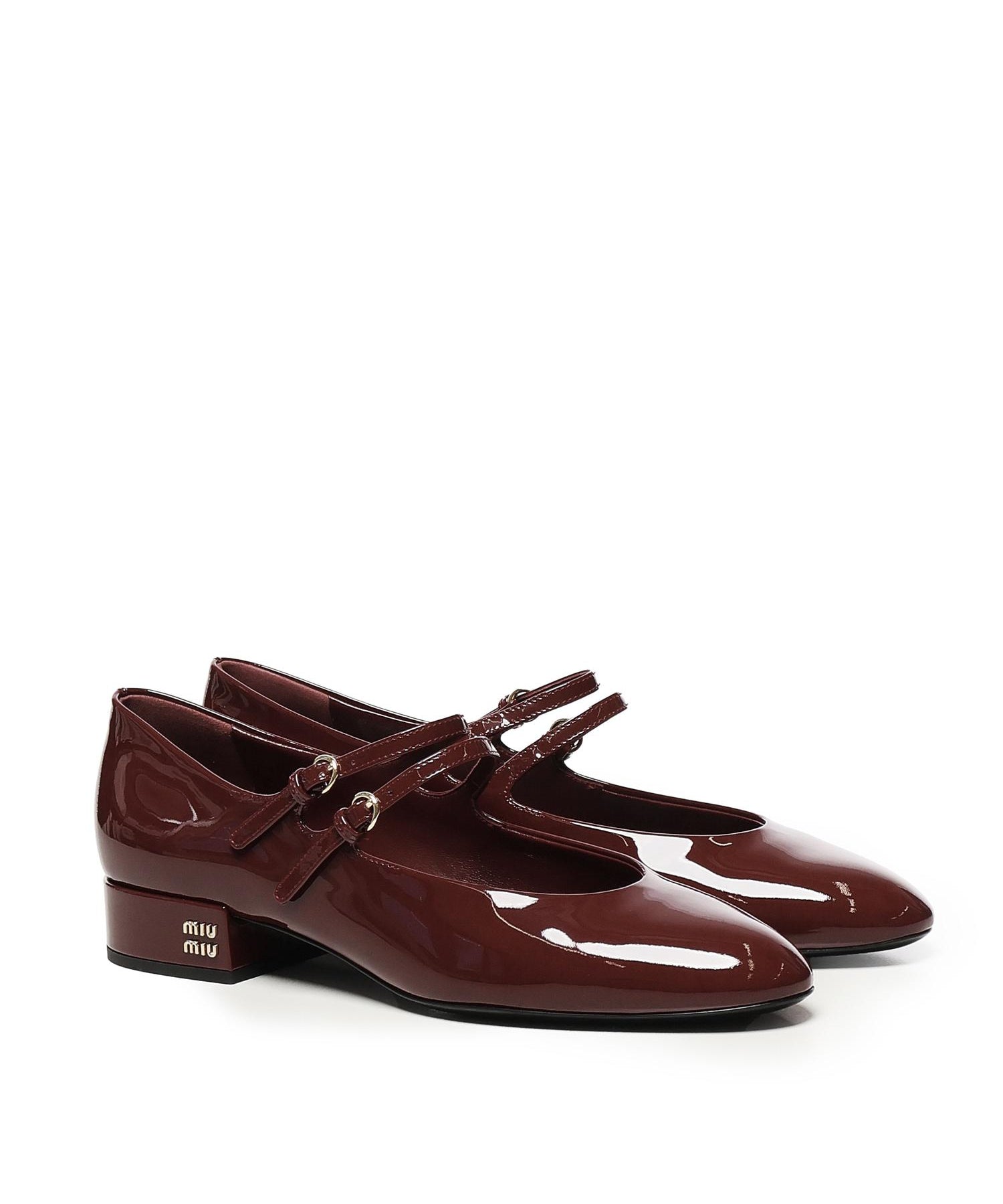 Décolleté in vernice con fibbie 5I522E 069F0D27 MIU MIU 