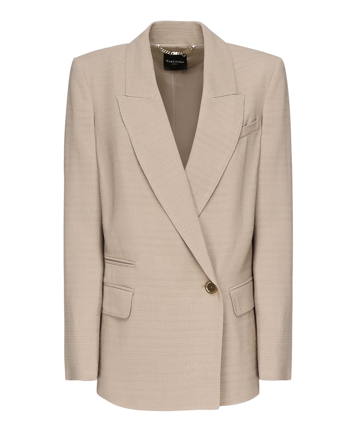 Blazer doppiopetto in viscosa 5YGN15 7341AG1BQ MARCIANO BY GUESS 