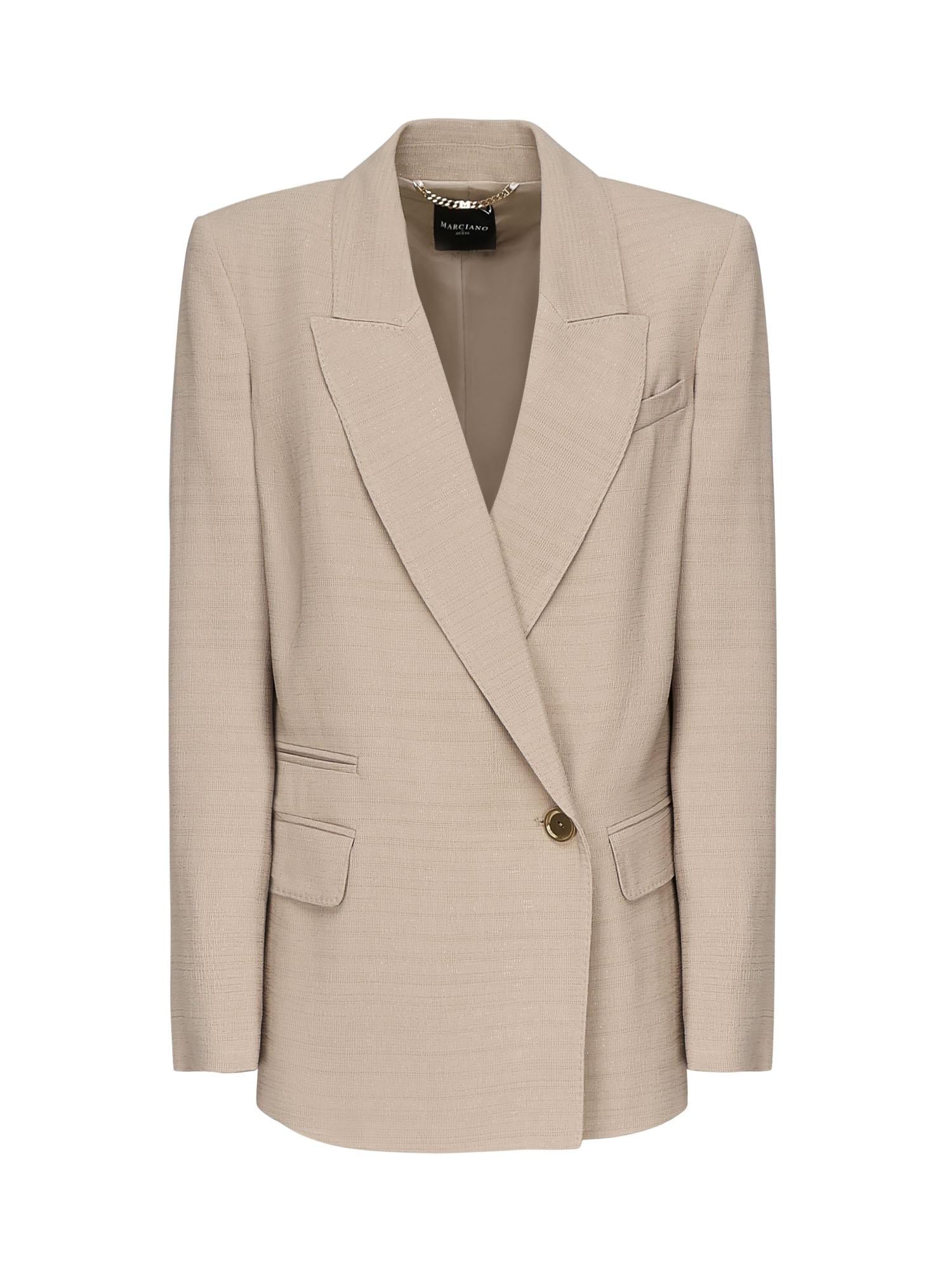 Blazer doppiopetto in viscosa 5YGN15 7341AG1BQ MARCIANO BY GUESS 