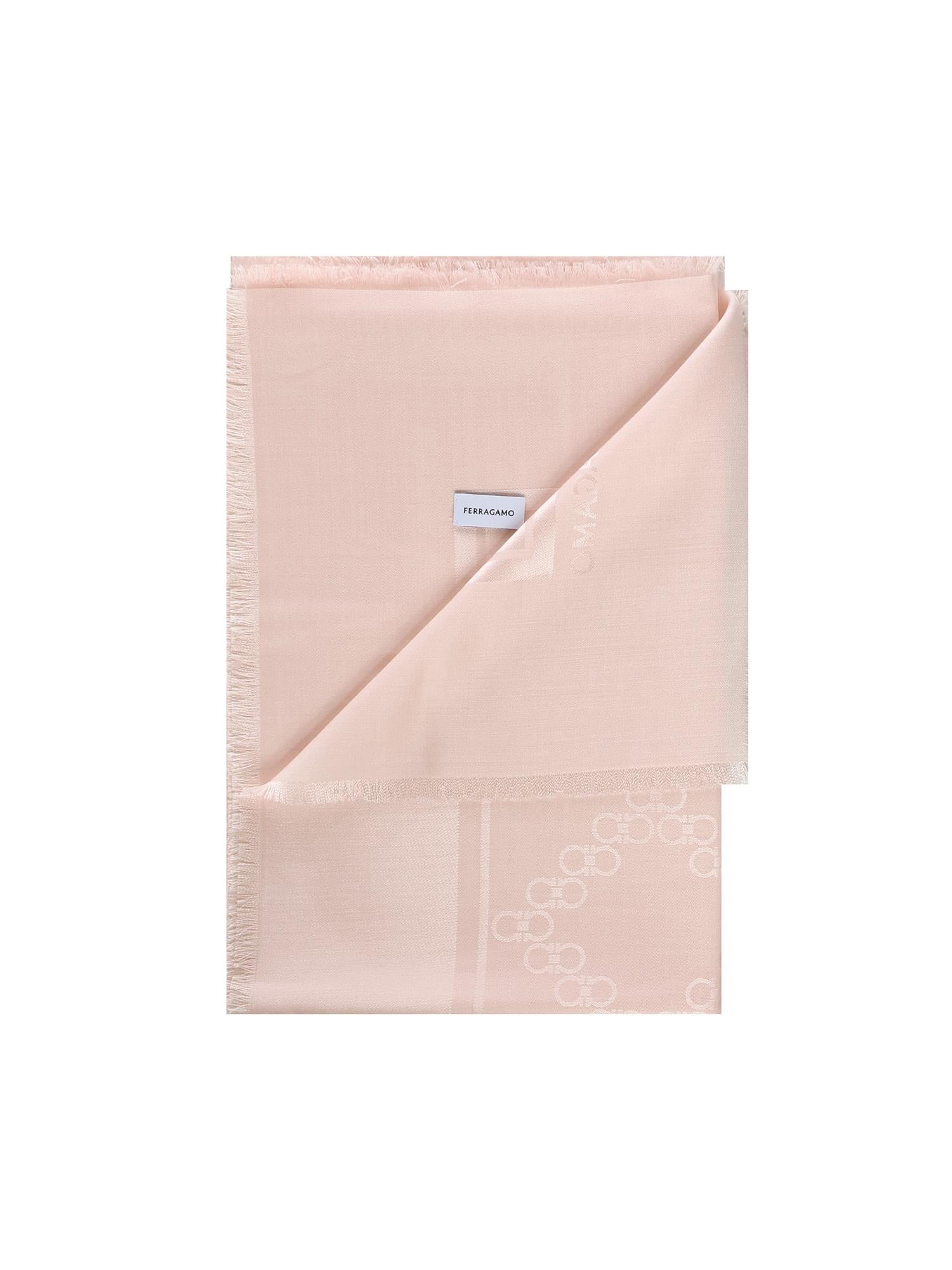 Stola Gancini in seta e lana 321260 791227001 FERRAGAMO 