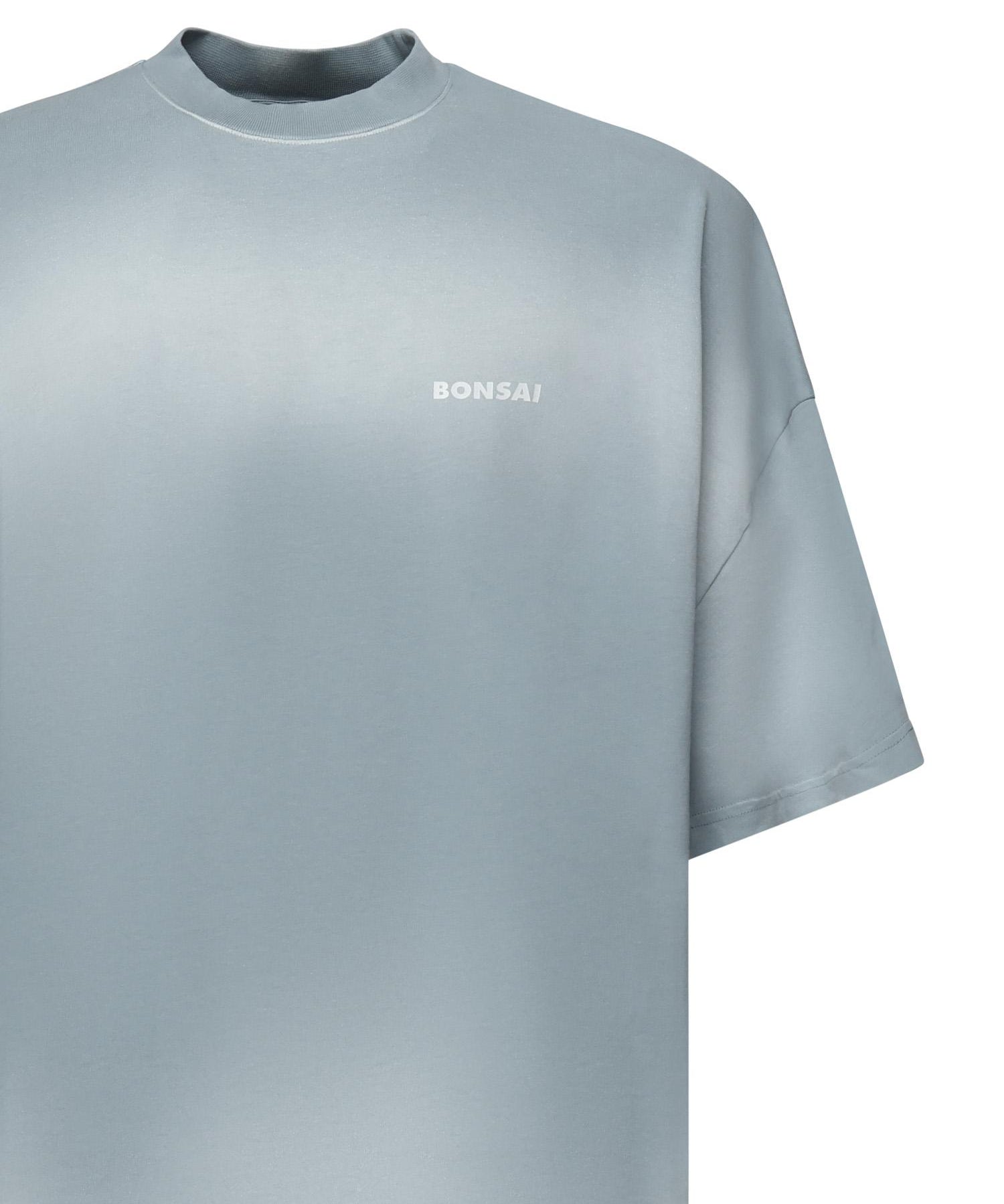 T-shirt spray con logo TS003001 BLUWHT BONSAI 