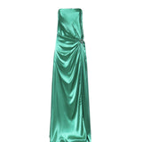 Abito lungo con nappina gioiello Circle Strass 80AAO447 N0695162 GENNY 