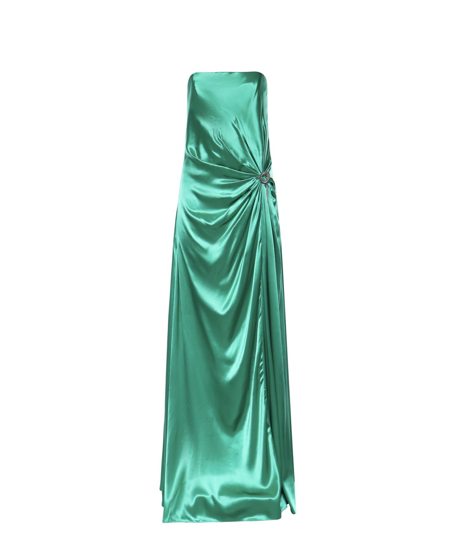 Abito lungo con nappina gioiello Circle Strass 80AAO447 N0695162 GENNY 