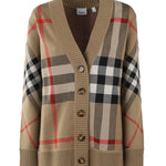 Cardigan in misto lana Check 8039153 A7026 BURBERRY 