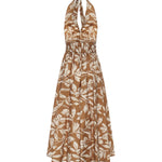 Abito lungo in popeline stampato 2611221042600 001 MAX MARA 