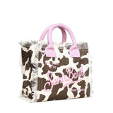 Borsa Colette in canvas di cotone con stampa COL0001 00327L MC2 SAINT BARTH 