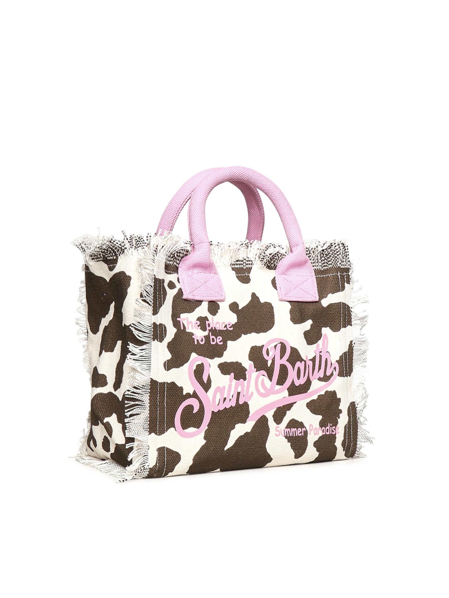 Borsa Colette in canvas di cotone con stampa COL0001 00327L MC2 SAINT BARTH 