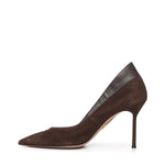 Pumps Guanto in suede<BR/> GTOMIDP0 SAAESP AQUAZZURA 