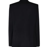 Blazer con rever in satin 1457208001 BLACK MAGDA BUTRYM 