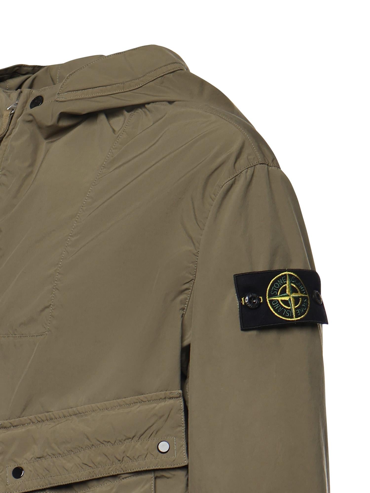 Giacca con cappuccio e logo L1S154100052 S0042V005G STONE ISLAND 