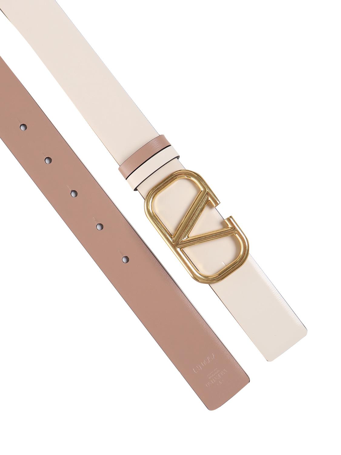 Cintura Vlogo Signature in Vitello lucido 6W2T0T15 ZFRC34 VALENTINO GARAVANI 