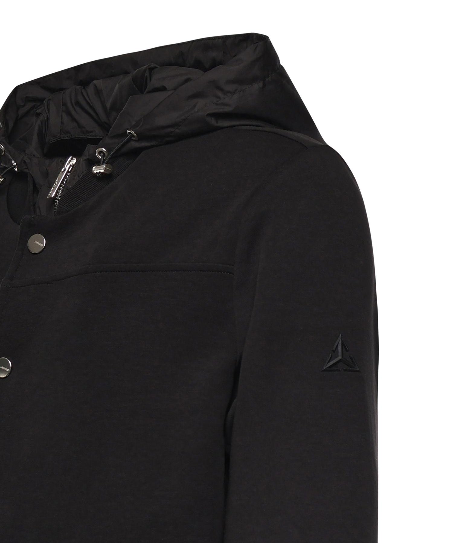 Giubbotto in misto cotone con logo HE1420005 NERO HESKIMO 