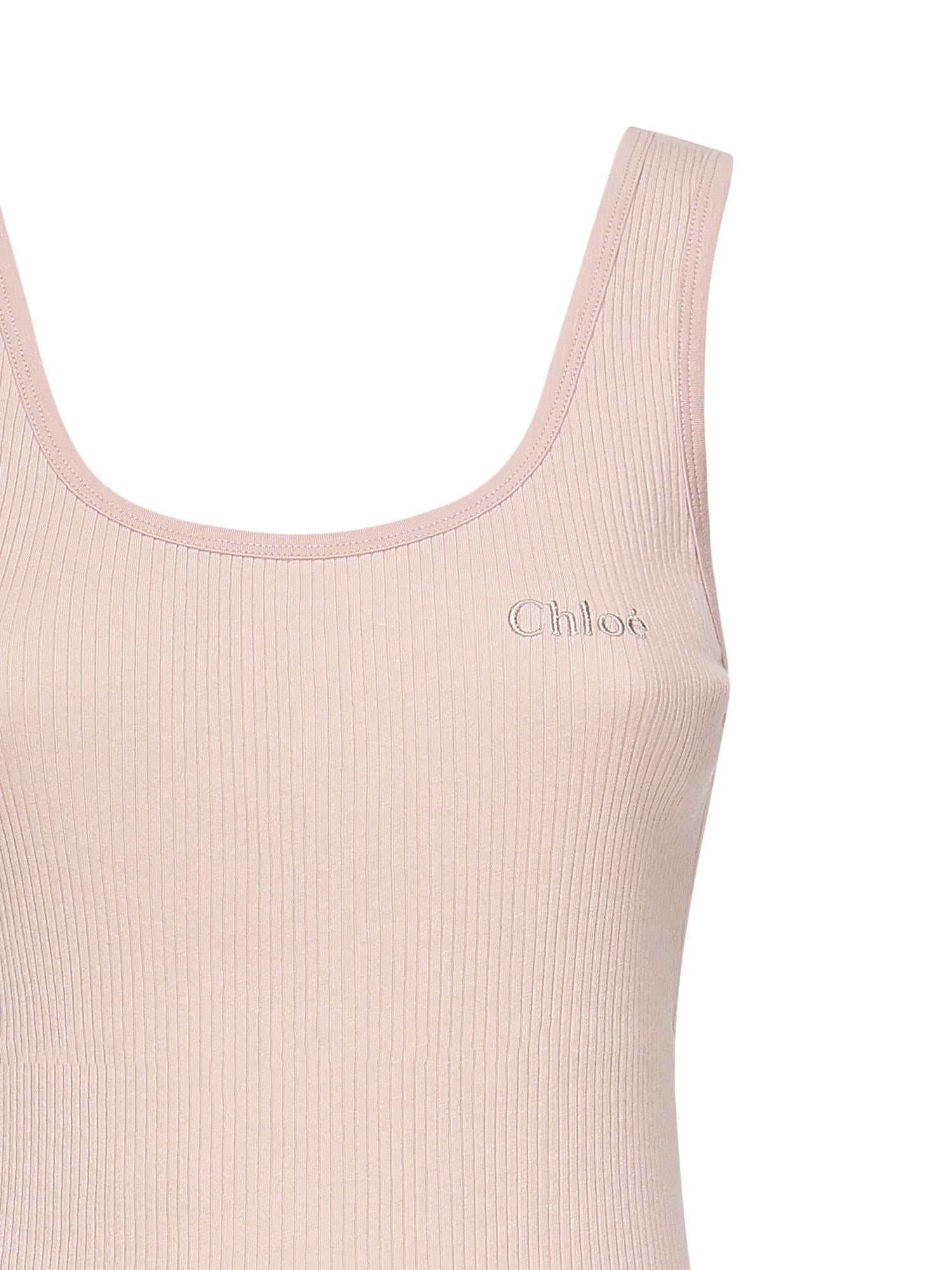 Canotta con logo CHC25AJH12180 6K2 CHLOÉ 