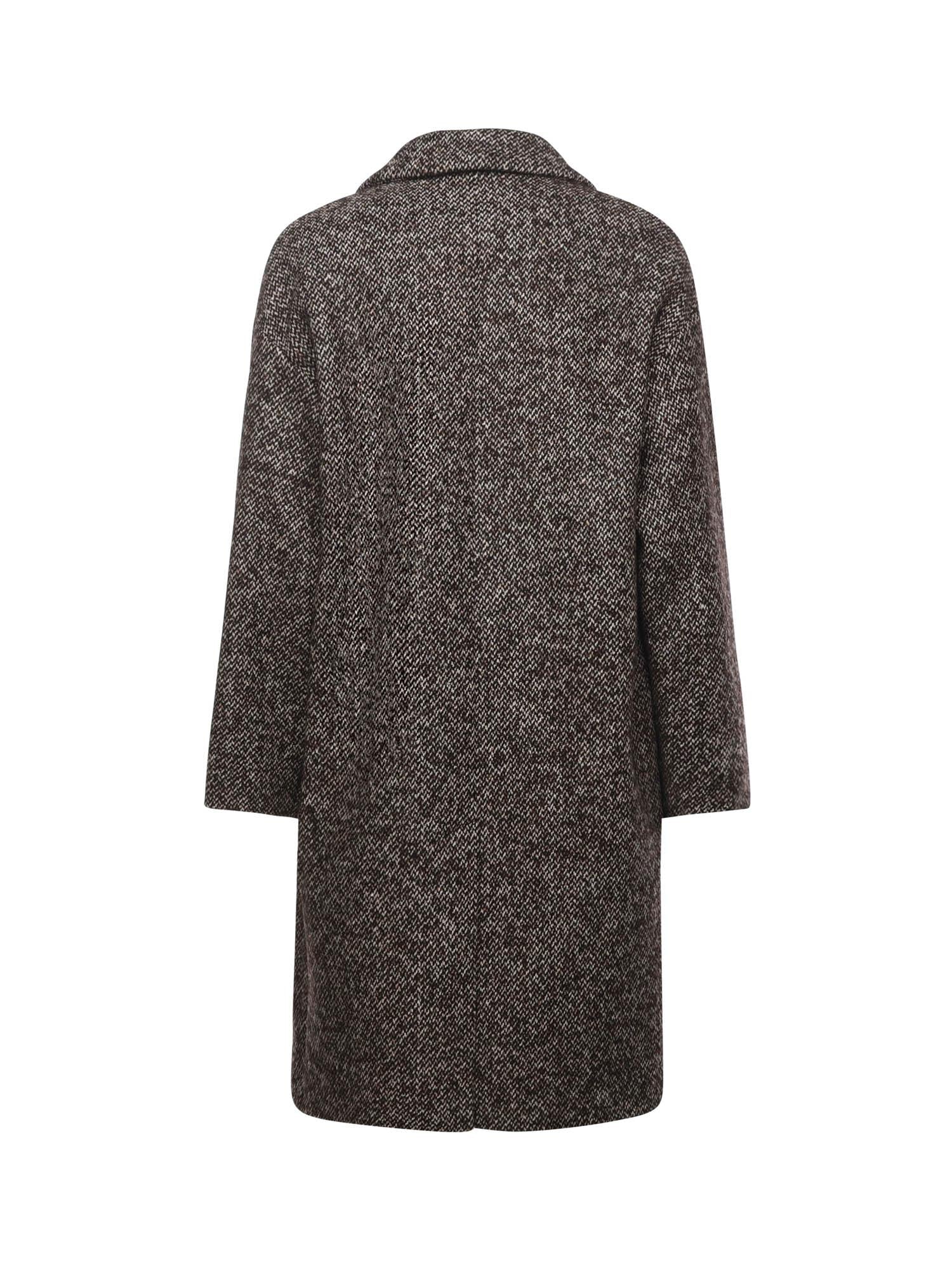 Cappotto midi melange DJ0063 VAR.UNICA OTTOD'AME 