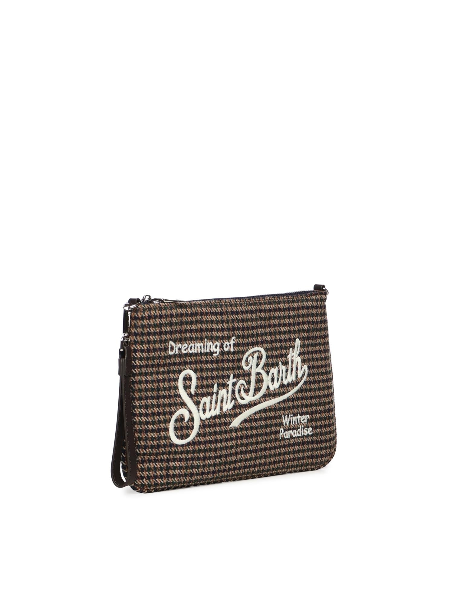 Pochette Parisienne wool con logo PAR0024 01358I MC2 SAINT BARTH 