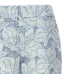 Pantaloni in lino con ricamo orchidea 80AAA177 NR015V67 GENNY 