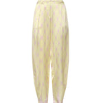 Pantaloni in seta con stampa nappine 80AAA118 N0695162 GENNY 