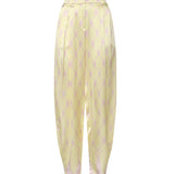 Pantaloni in seta con stampa nappine 80AAA118 N0695162 GENNY 
