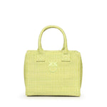 Borsa shopper piccola Beach in rafia con logo Love Birds 106832 A39YVV0 PINKO 