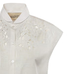 Camicia in popeline ricamata 8B3AA0C5 9VN0BO VALENTINO GARAVANI 