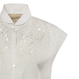 Camicia in popeline ricamata 8B3AA0C5 9VN0BO VALENTINO GARAVANI 