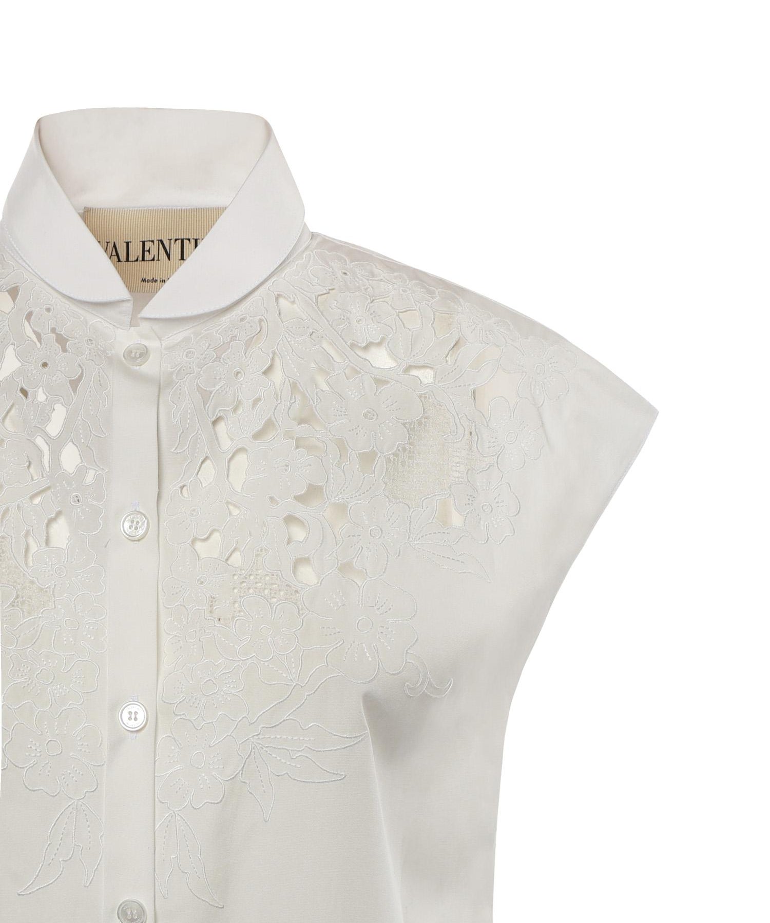 Camicia in popeline ricamata 8B3AA0C5 9VN0BO VALENTINO GARAVANI 